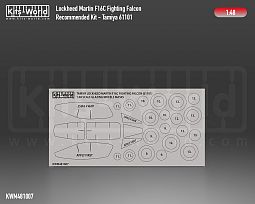 Kitsworld Kitsworld 1:48 Paint Mask Lockheed Martin F16C Fighting Falcon 